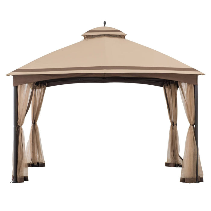 SUNJOY 10x13 Outdoor Canopy Gazebo with Netting