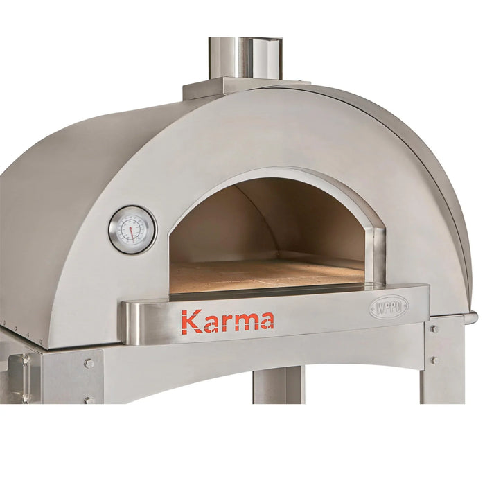 WPPO Karma 32-Inch Wood Fired Pizza Oven in 304 Stainless Steel (WKK-02S-304SS)