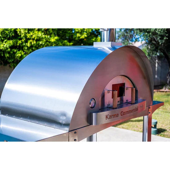 WPPO Karma 55 Commercial Wood Fired Oven in 304 Stainless Steel (WKK-04COM)