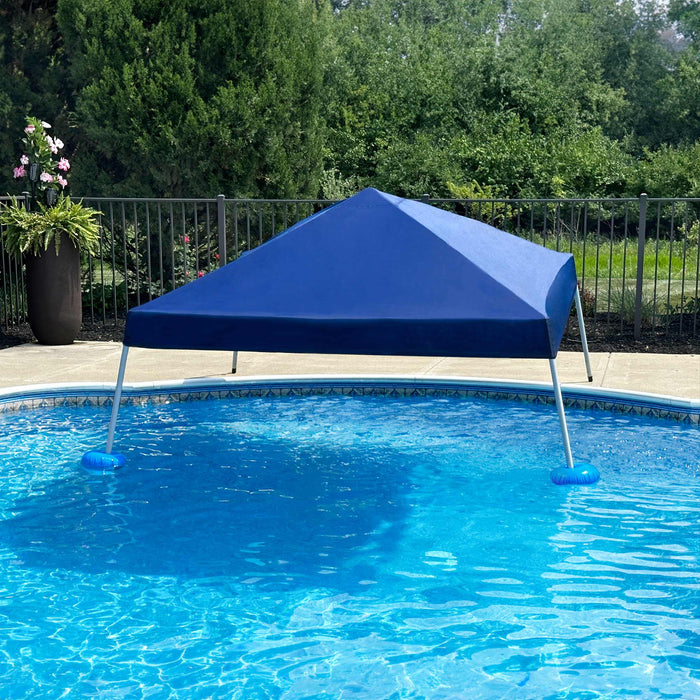 SUNJOY 10x10 Floating Pool Gazebo with PVC Floats and Carry Bag