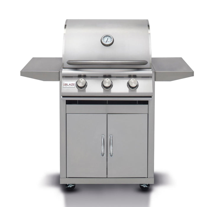 Blaze Prelude LBM 25-Inch 3-Burner Freestanding Gas Grill - BLZ-3LBM-LP/NG