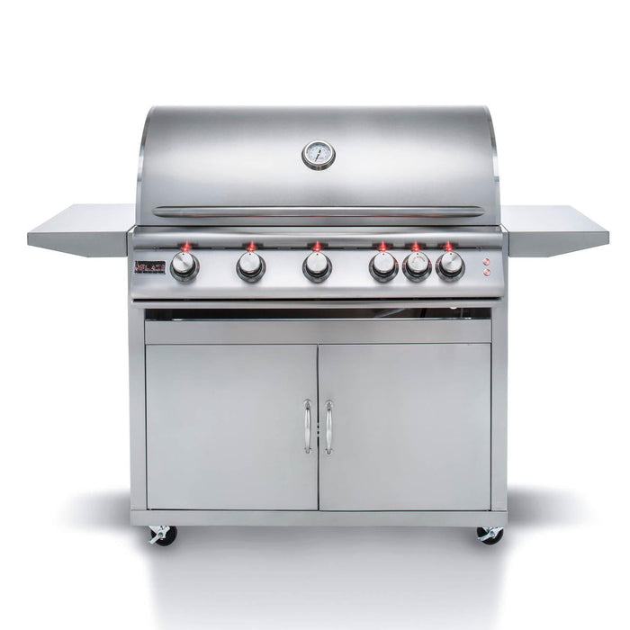 Blaze Premium LTE 40-Inch 5-Burner Freestanding Gas Grill With Rear Infrared Burner & Grill Lights - BLZ-5LTE2-LP/NG