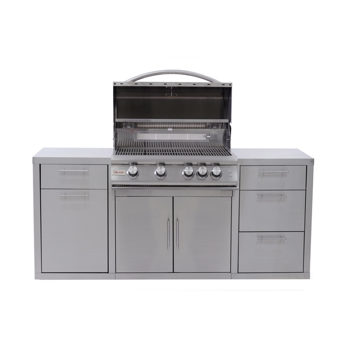 Blaze Stainless Steel Island With Premium 32" 4 Burner LTE Gas Grill