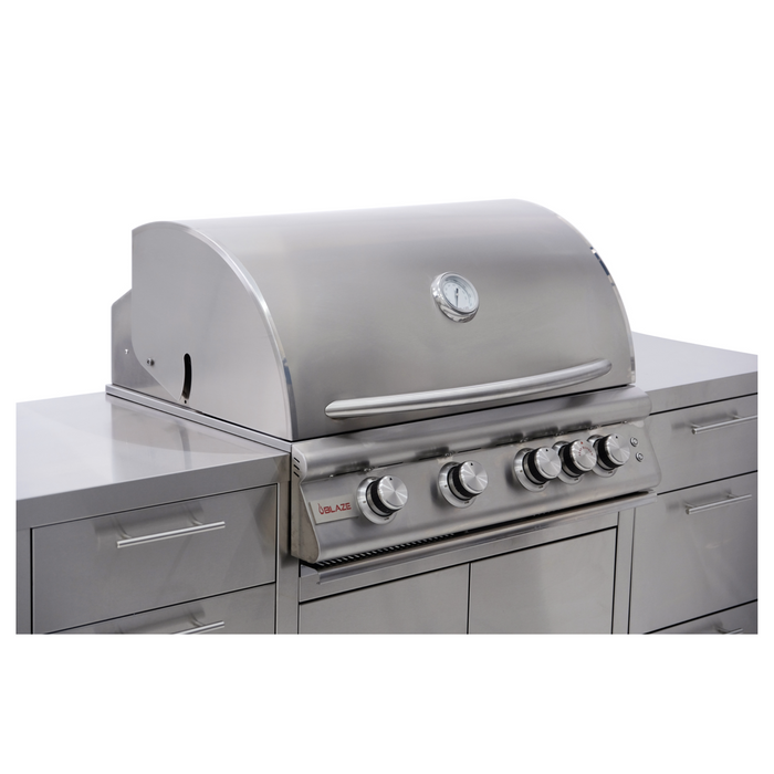 Blaze Stainless Steel Island With Premium 32" 4 Burner LTE Gas Grill