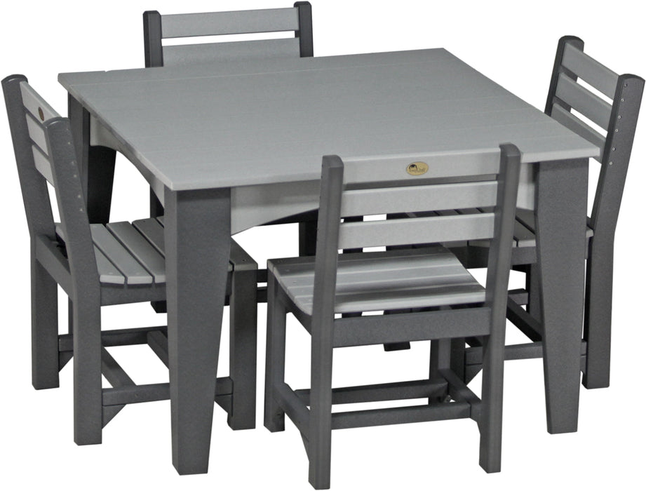 LuxCraft 44" Island Dining Table Set