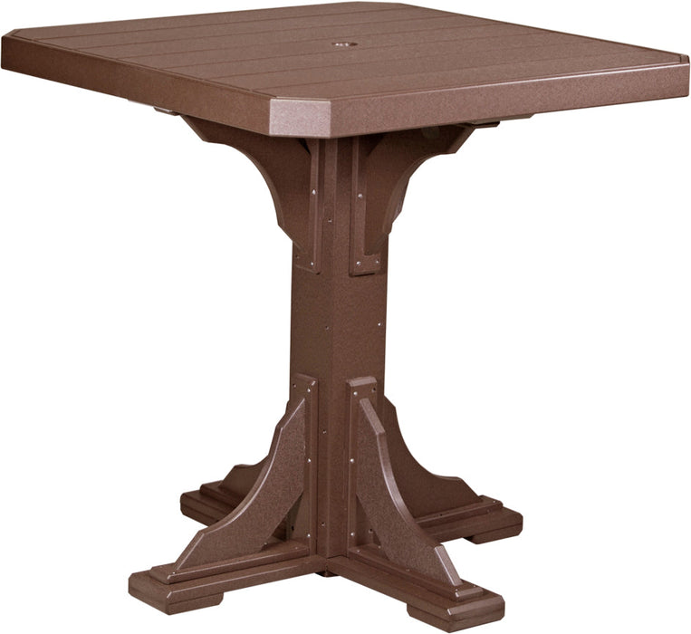 LuxCraft 41" Square Table - Bar Height