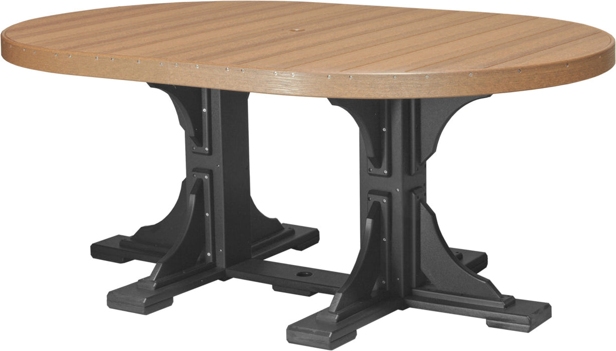 LuxCraft 4' x 6' Oval Table - Dining Height