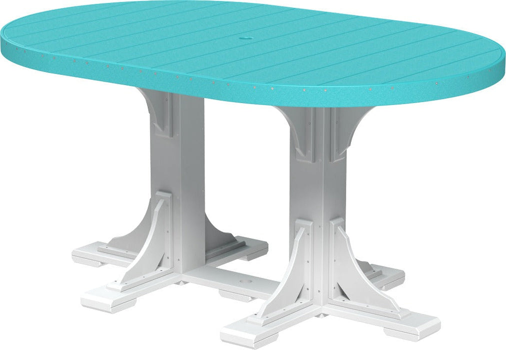 LuxCraft 4' x 6' Oval Table - Counter Height