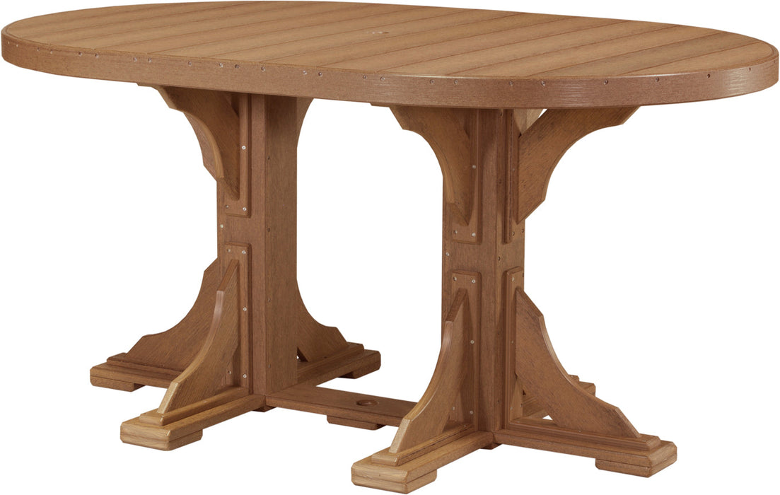 LuxCraft 4' x 6' Oval Table - Counter Height