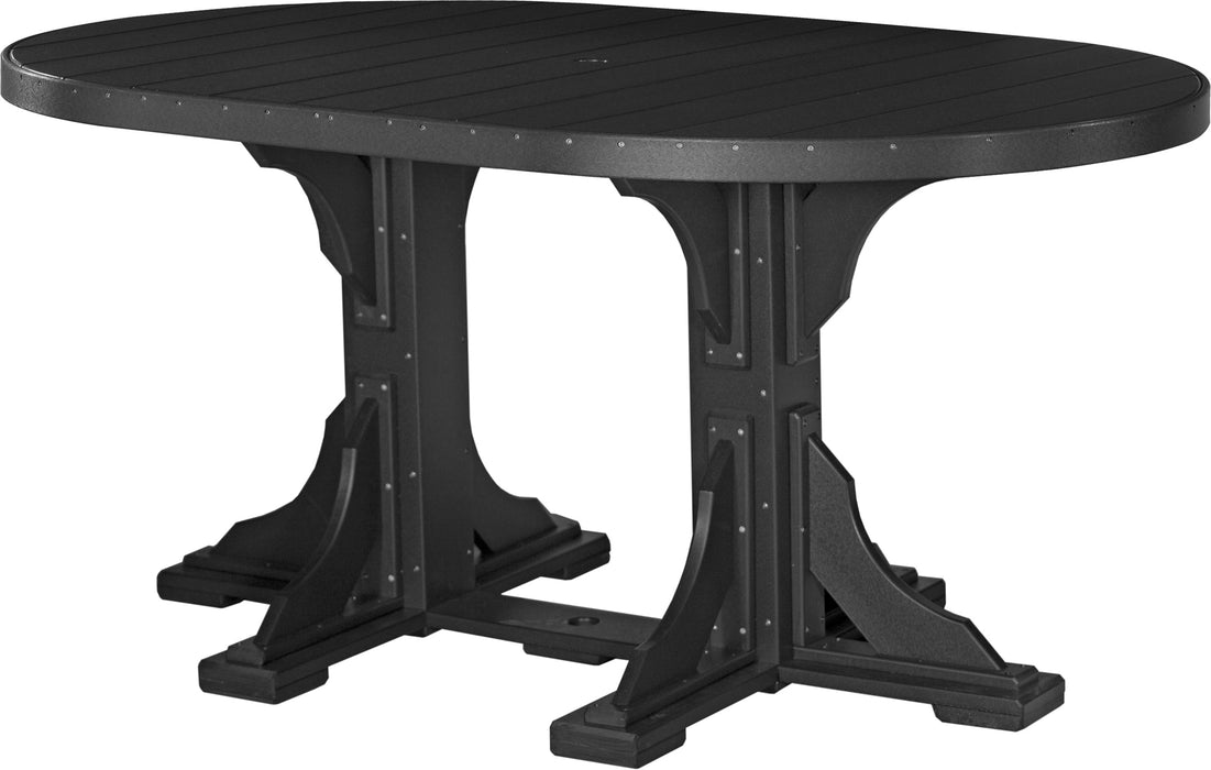 LuxCraft 4' x 6' Oval Table - Counter Height