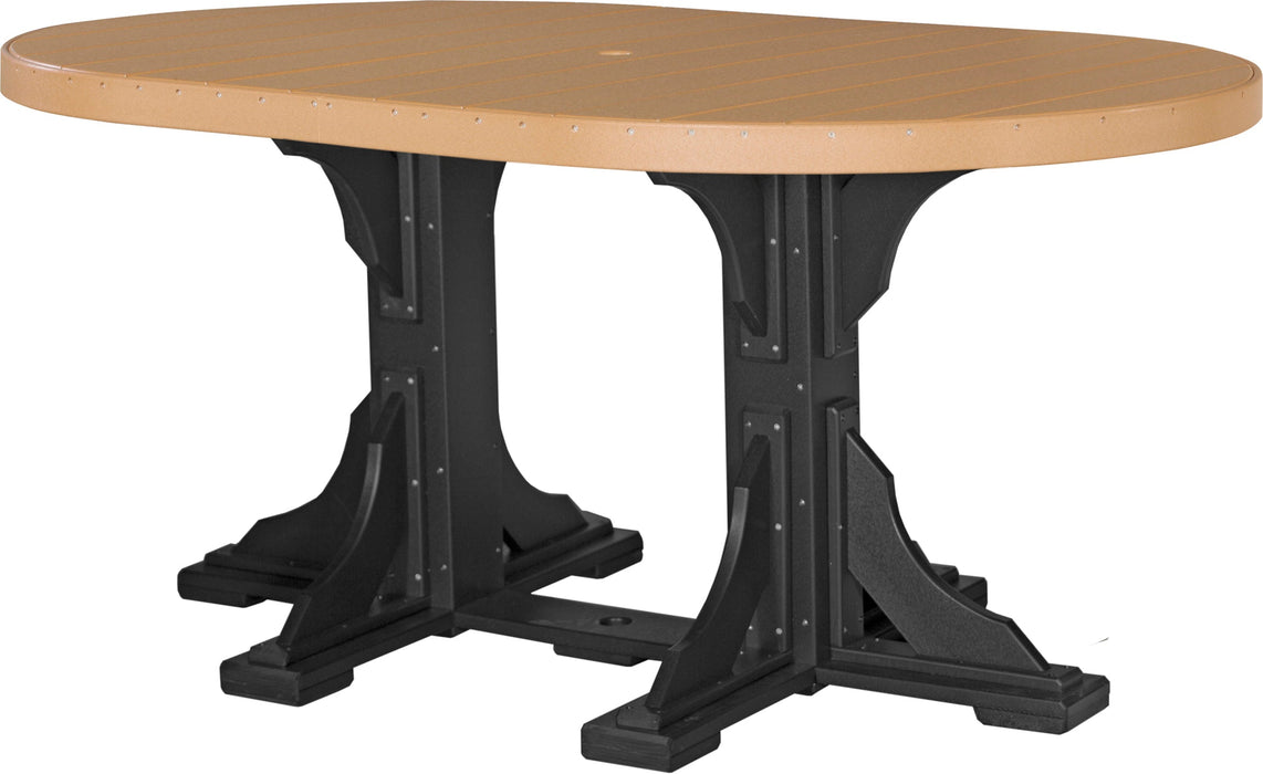 LuxCraft 4' x 6' Oval Table - Counter Height