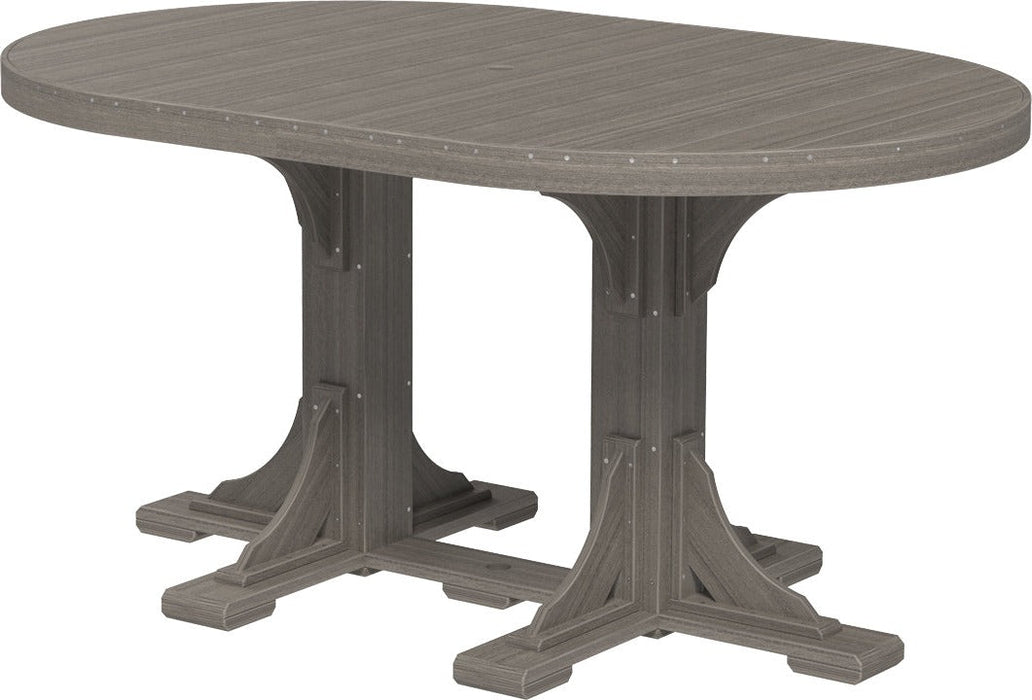 LuxCraft 4' x 6' Oval Table - Counter Height