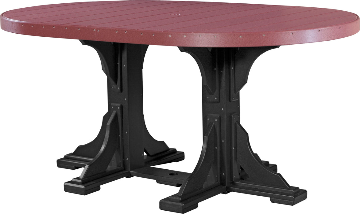 LuxCraft 4' x 6' Oval Table - Counter Height