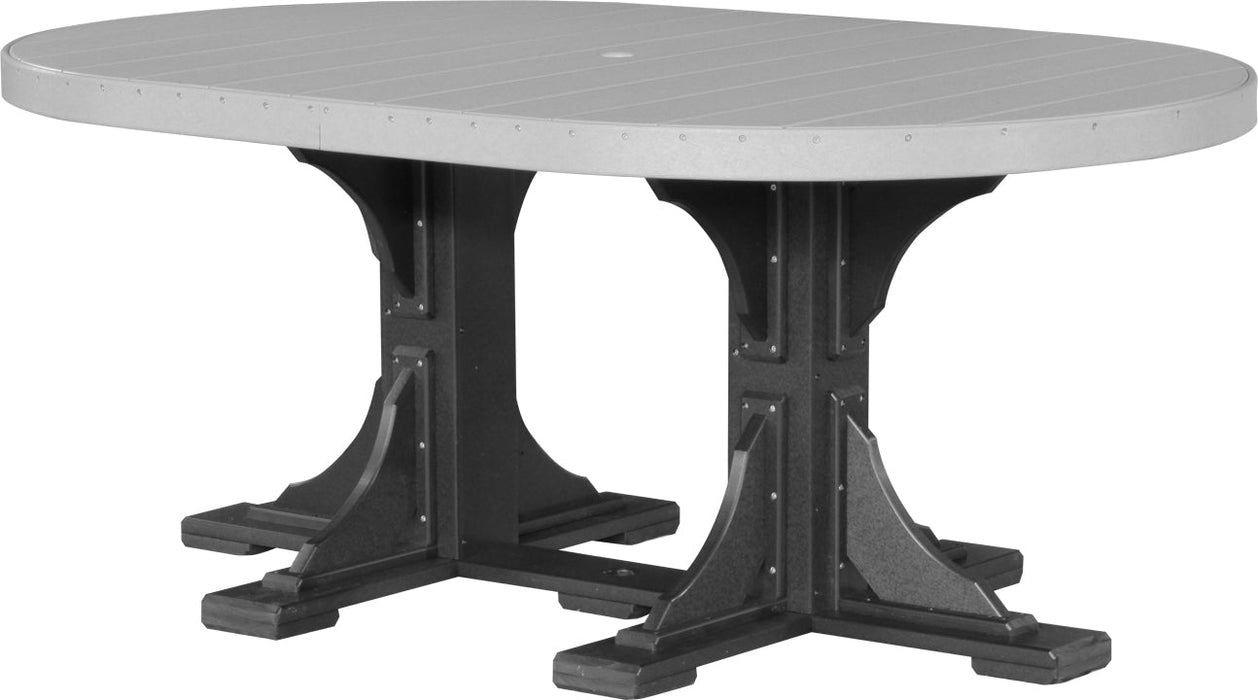 LuxCraft 4' x 6' Oval Table - Dining Height