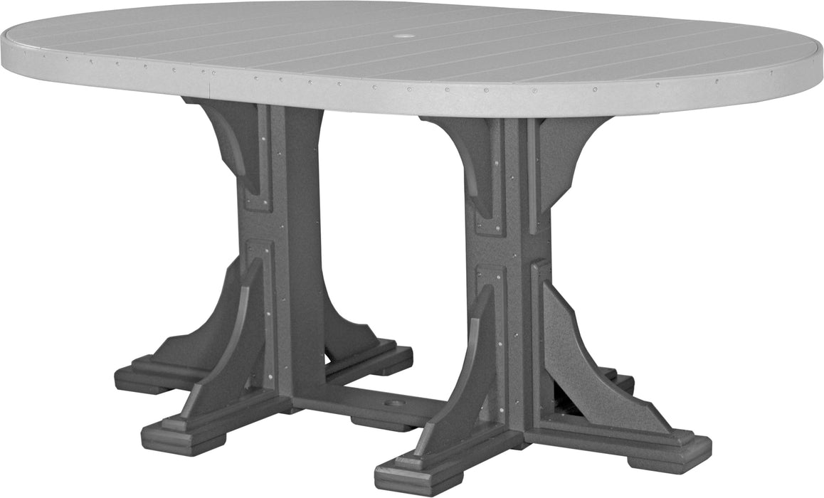 LuxCraft 4' x 6' Oval Table - Counter Height