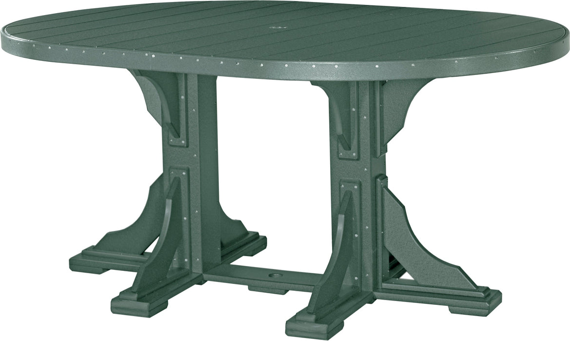 LuxCraft 4' x 6' Oval Table - Counter Height