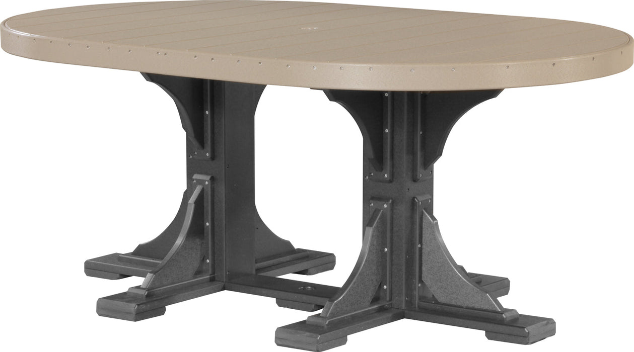 LuxCraft 4' x 6' Oval Table - Dining Height