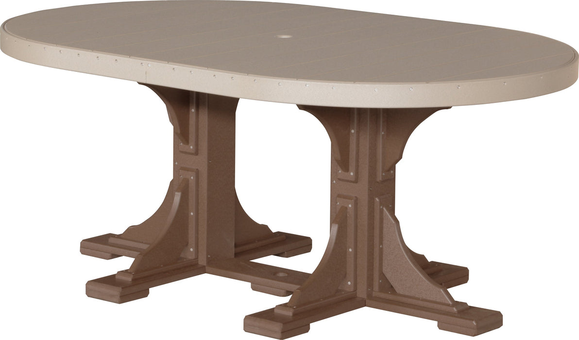 LuxCraft 4' x 6' Oval Table - Dining Height