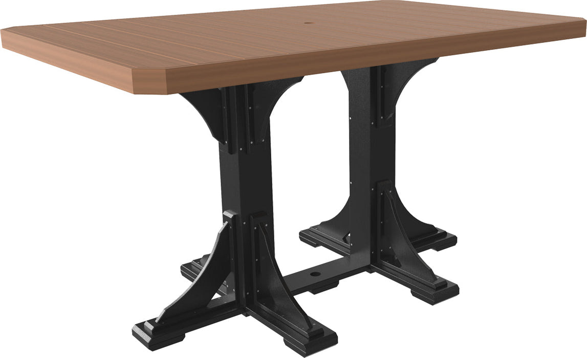 LuxCraft 4' x 6' Rectangular Table - Bar Height