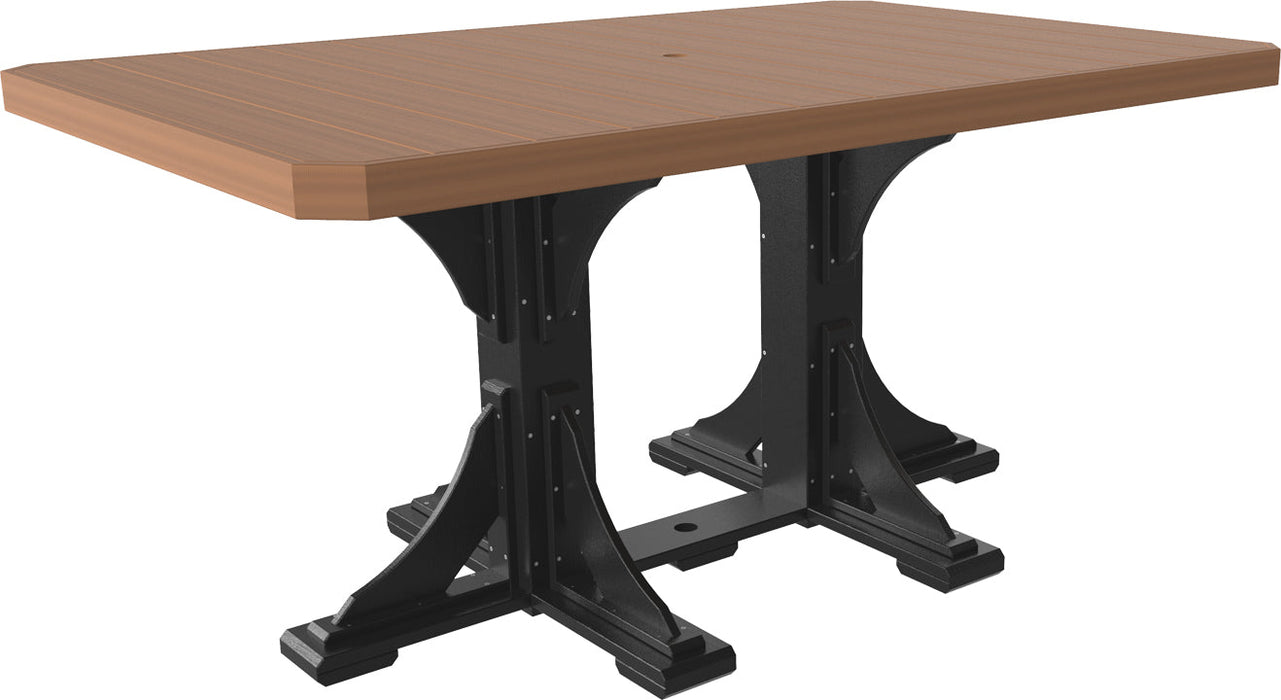 LuxCraft 4' x 6' Rectangular Table - Counter Height