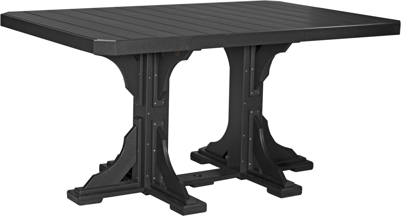 LuxCraft 4' x 6' Rectangular Table - Counter Height