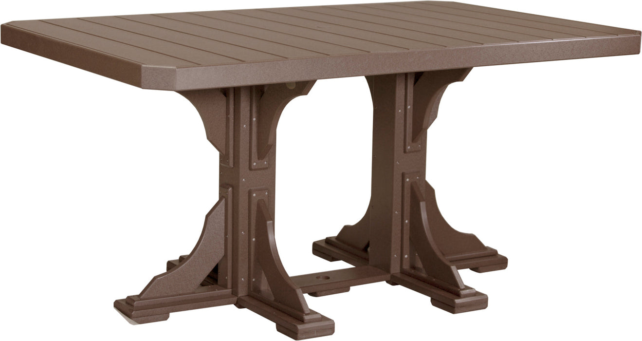 LuxCraft 4' x 6' Rectangular Table - Counter Height