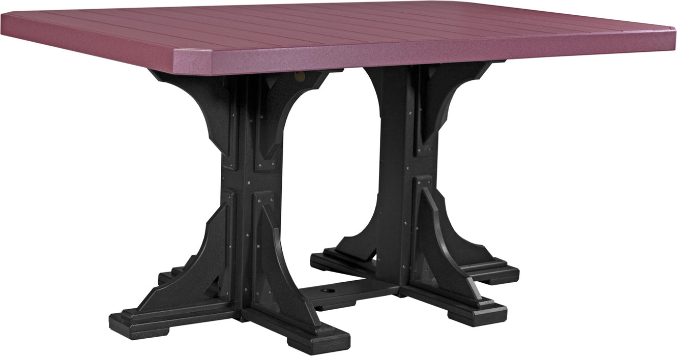 LuxCraft 4' x 6' Rectangular Table - Counter Height