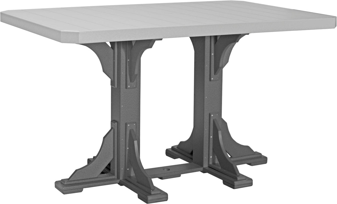 LuxCraft 4' x 6' Rectangular Table - Bar Height