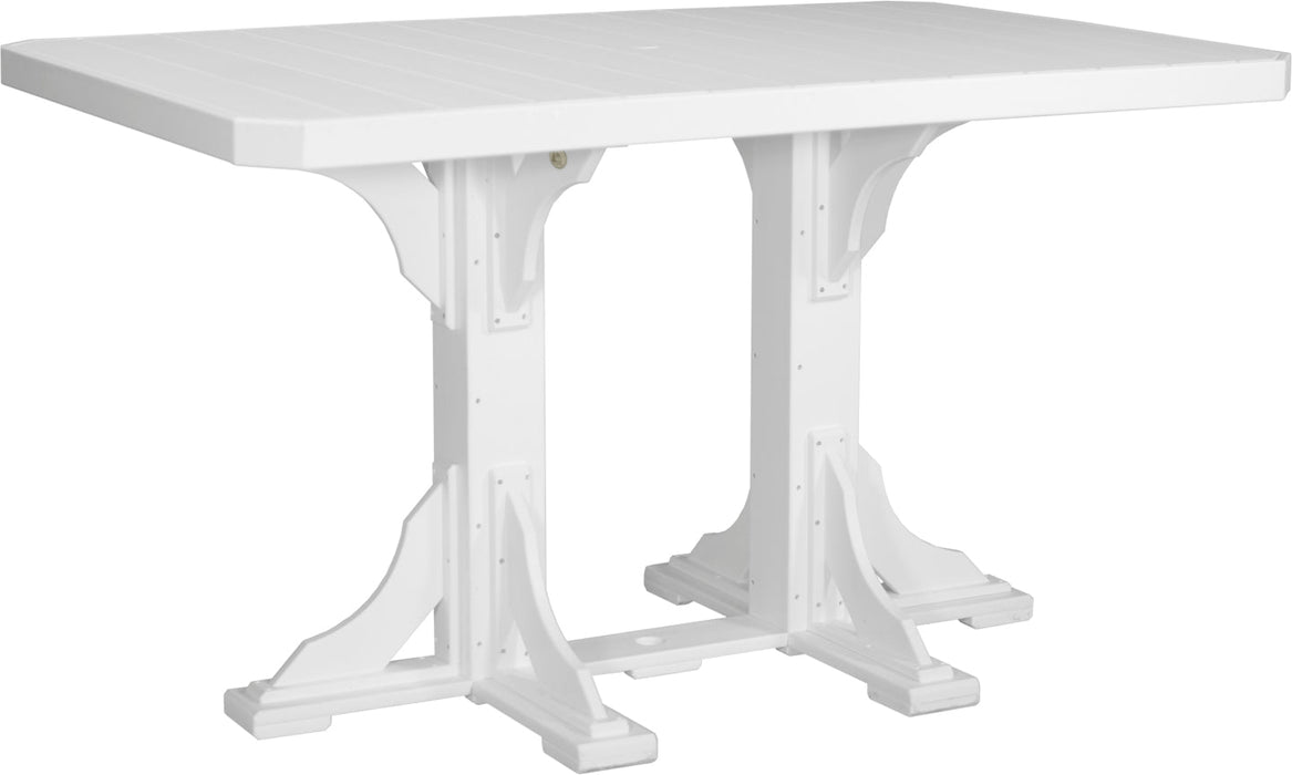 LuxCraft 4' x 6' Rectangular Table - Bar Height