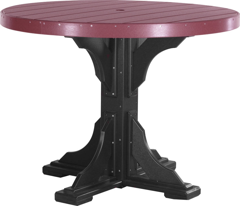 LuxCraft 4' Round Table - Counter Height