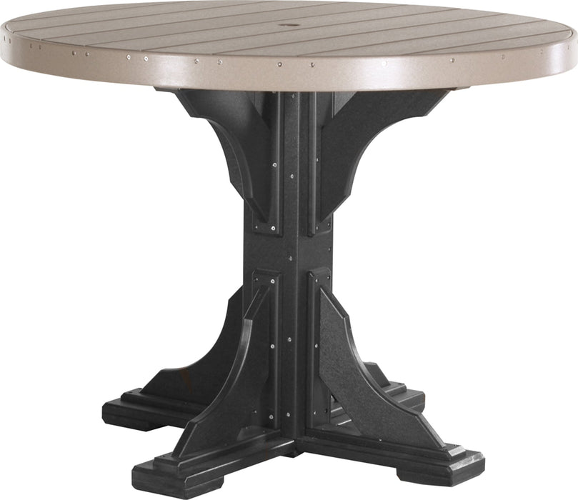 LuxCraft 4' Round Table - Counter Height