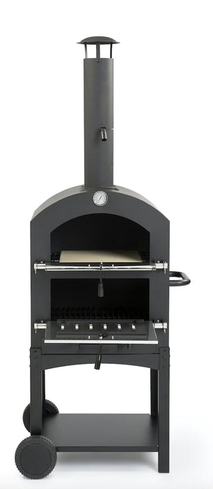 WPPO 24-Inch Standalone Wood Fired Pizza Oven with Pizza Stone (WKU-2B)