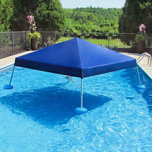 SUNJOY 10x10 Floating Pool Gazebo with PVC Floats and Carry Bag