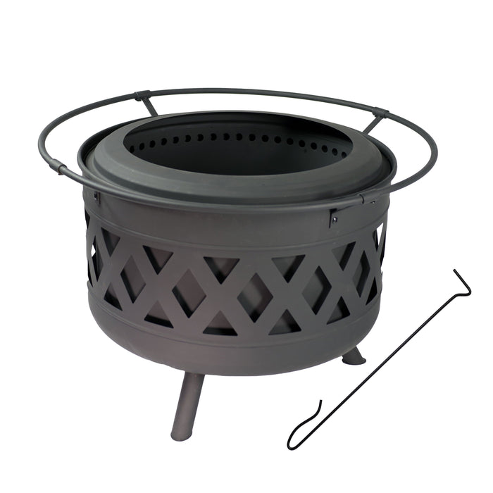 Sunnydaze Crossweave Outdoor Smokeless Fire Pit - 30"